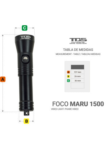 TDS Lampe Maru 1500 USB-C