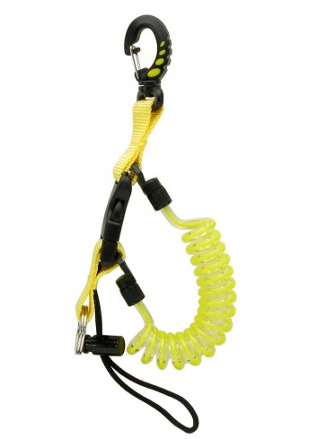 TDS Spiralkabel mit Schlüsselring und Schlaufe