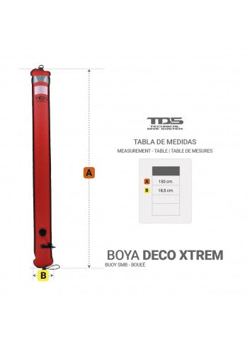 TDS Boje 150 Deco Xtrem Rot/Gelb